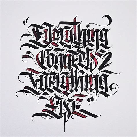 Calligraphy By Daniel Letterman Schrift Tattoos Gothic Lettering