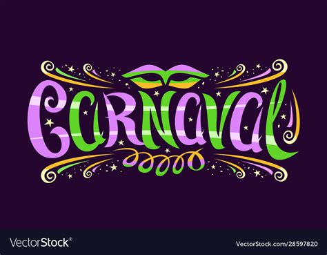 Logo For Carnaval Royalty Free Vector Image Vectorstock