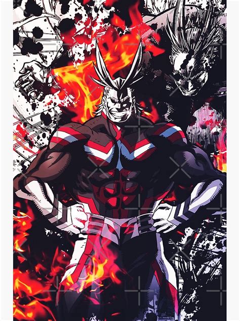 All Might Metal Print By Tokyoflesh Redbubble