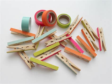 Diy Washi Tape Clothespins Decorating Tips Decorating Your Home Diy