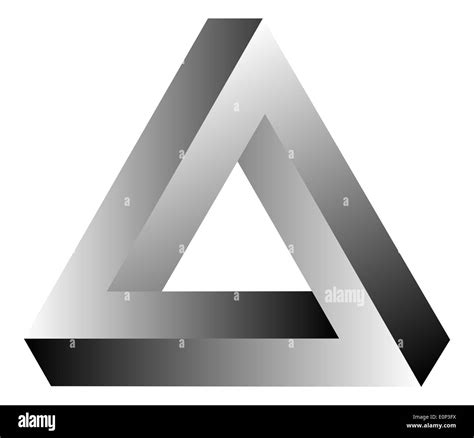 Imposible Triángulo 3d De Ilusión óptica Tribar Fotografía De Stock Alamy