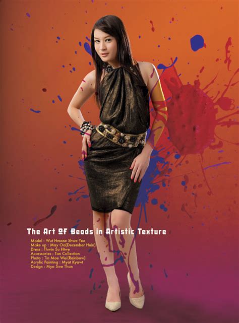 Arloos Myanmar Model Gallery Wut Hmone Shwe Yee Colorful Fashion