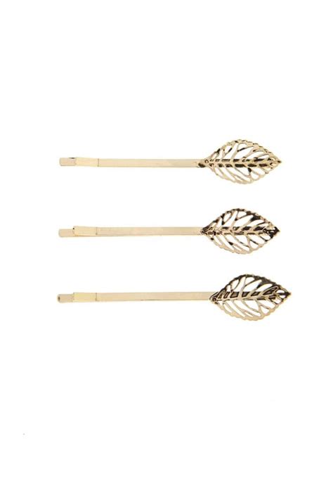 Product Nameetched Leaf Bobby Pin Set Categoryacc Price114 Hair