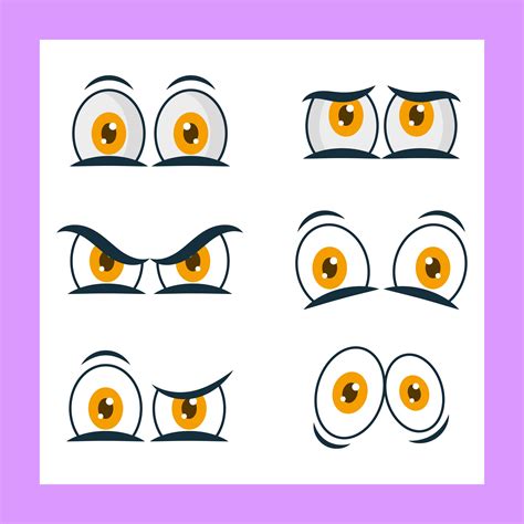 Cartoon Eyes Vector Clipart Collection 518752 Vector Art At Vecteezy
