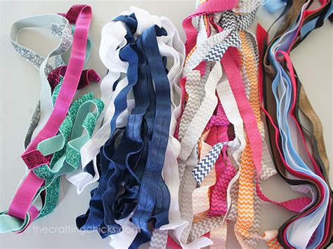 How To Make Elastic Hair Ties The Crafting Chicks