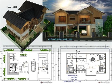 concept denah villa  lantai desain rumah minimalis desain rumah