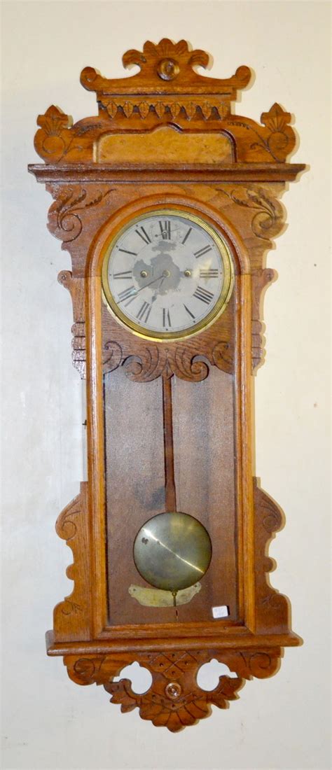 New Haven Oak “rutland” Wall Regulator Clock Price Guide