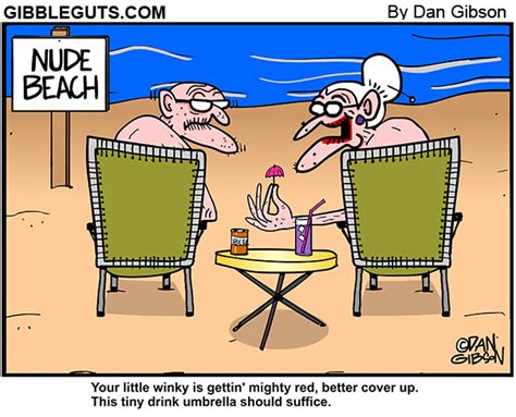 Sunburn On The Beach Cartoon From Gibbleguts