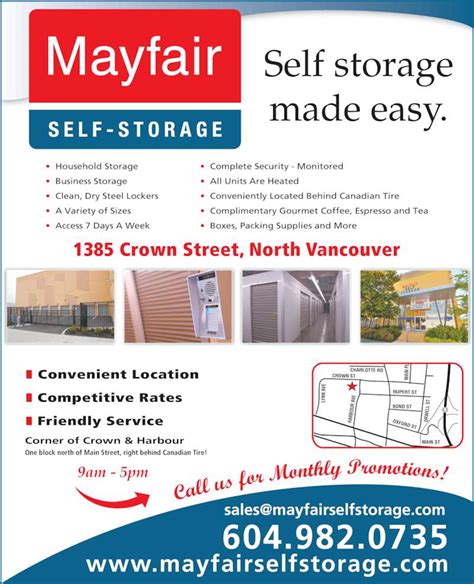 We did not find results for: Mayfair Self Storage - Opening Hours - 1385 Crown St, North Vancouver, BC