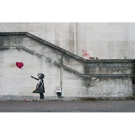 There Is Always Hope Balloon Girl By Banksy Graphic Art Print On