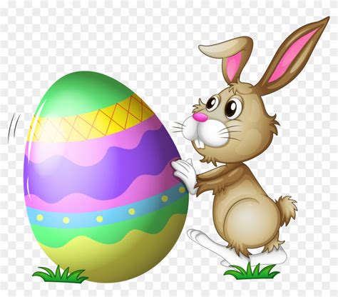 Easter Bunny With Egg Transparent Png Clipart Easter Bunny Animated