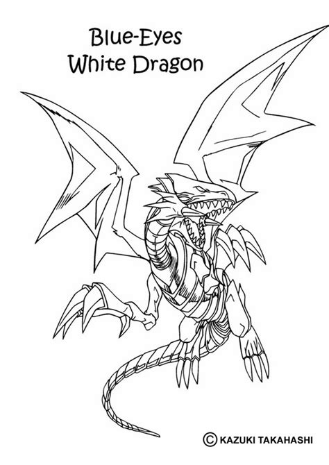 Blue Eyes White Dragon Coloring Pages At Free Printable Colorings Pages To