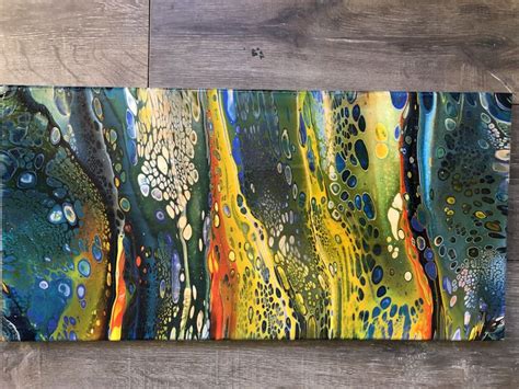 Acrylic Flow Art Easy Abstract Art Acrylic Pouring Art Painting