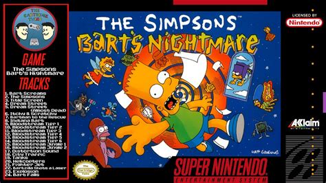The Simpsons Barts Nightmare Full Snes Ost Youtube