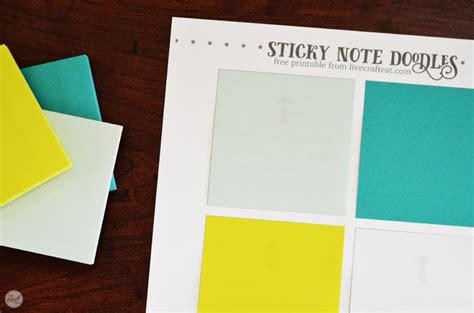 Free Template For Diy Printable Sticky Notes Live Craft Eat