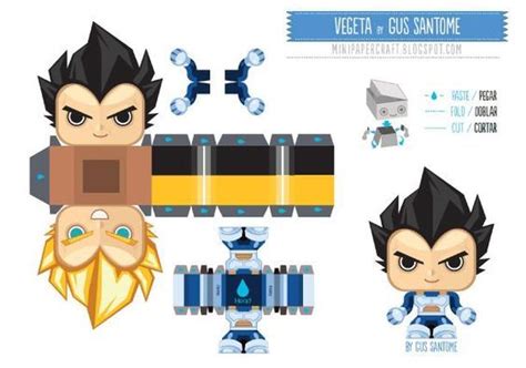 An Image Of Papercrafting From The Video Game Vegeta Andbuss