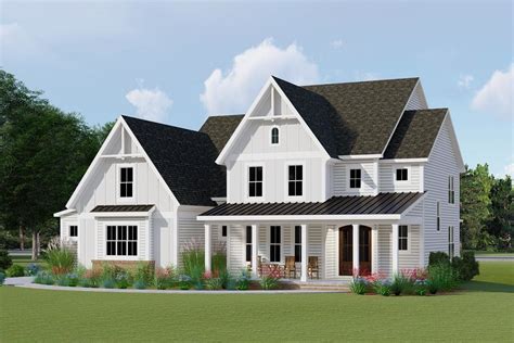 Plan 500055vv Exclusive Modern Farmhouse Plan With Optional Finished