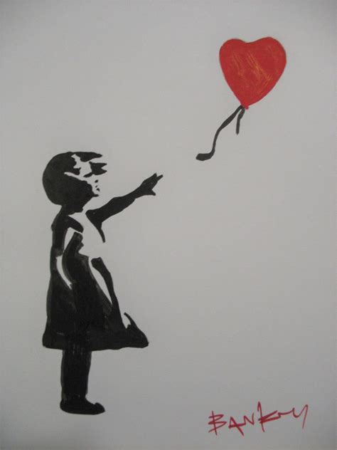 Banksy Original Signed Drawing Painting Art Artwork Etsy Street Art