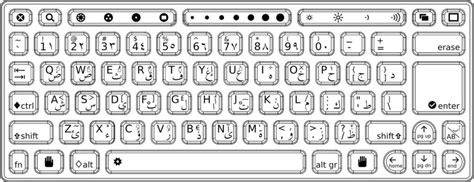 Keyboard Clipart Coloring Page Keyboard Coloring Page Transparent Free