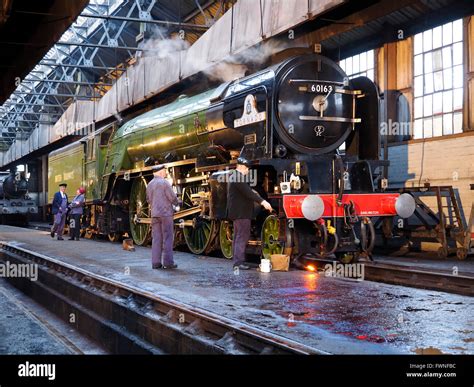 The Engine Shed At Didcot Heritage Railway Centre With Pacific 60163