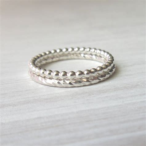 Create Your Own Silver Stacking Ring Set By Marion Made