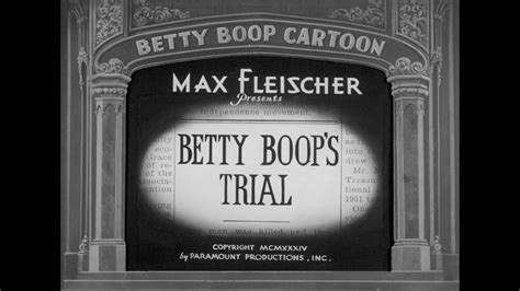 Betty Boops Trial 1934 1080p Youtube