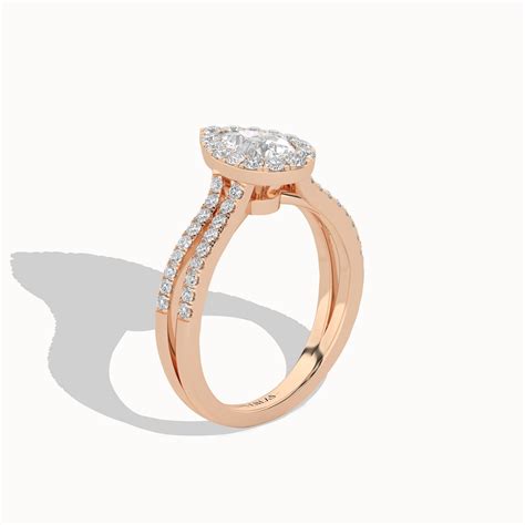 Unified Iconic Dewdrop Halo Ring Verlas