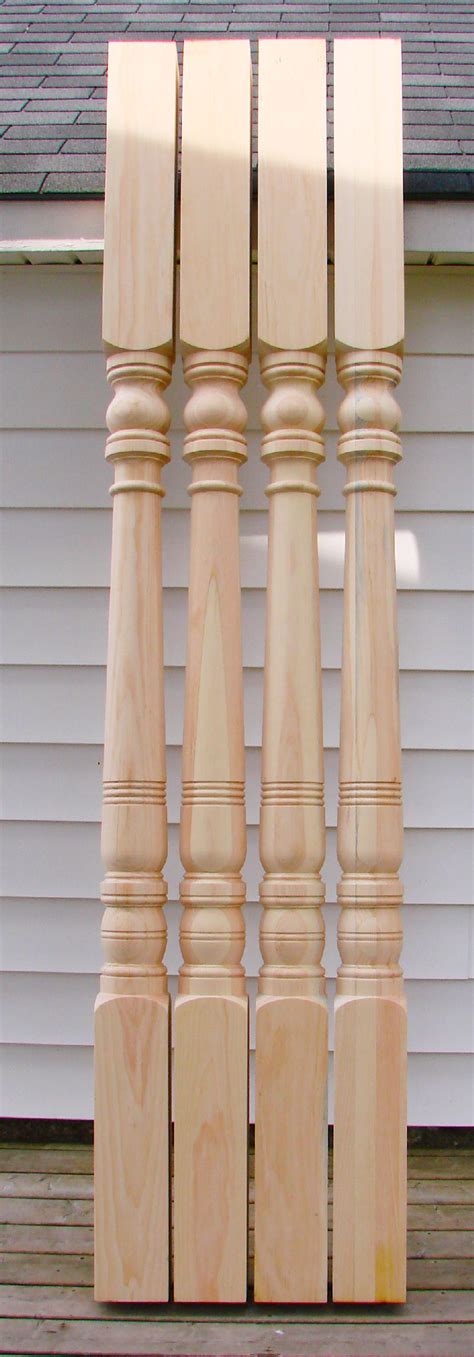 4 Custom Turned Porch Posts To Duplicate An Existing Pattern Porch