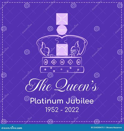 The Queen S Platinum Jubilee Celebration 2022 Banner With British Crown