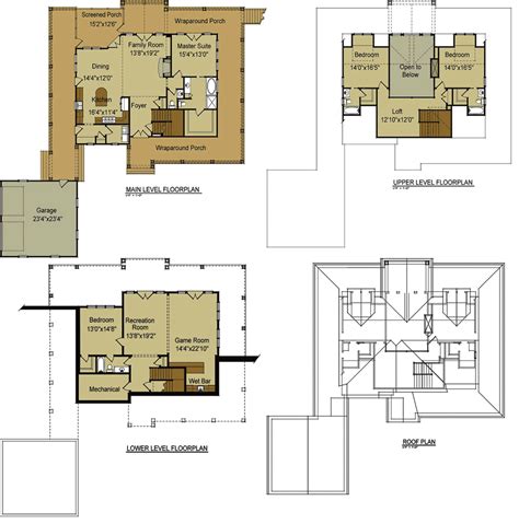 Lake Home Floor Plans Loft Floorplansclick