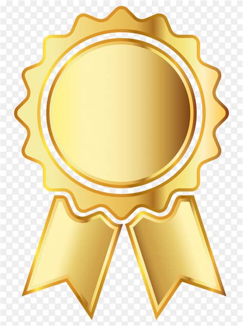 Golden Medal Icon With Ribbon On Transparent Background Png Similar Png
