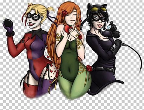 Joker Harley Quinn Poison Ivy Gotham City Sirens Drawing Png Clipart