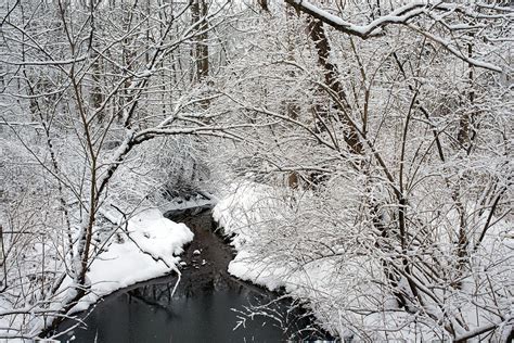 Winter Stream Snow Scene Photograph By Clint Buhler Fine Art America