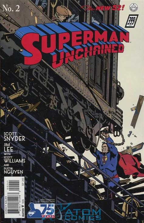 Superman Unchained 2 75th Anniv Var Ed 1930s Cover Atom Comics
