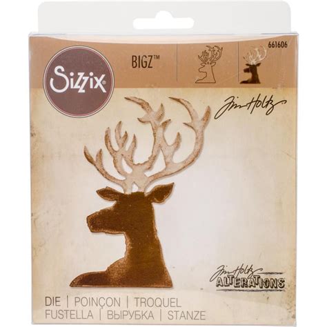 Sizzix Bigz Die By Tim Holtz Dashing Deer 3625x5