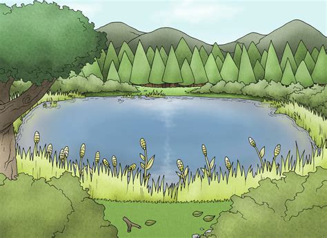 Lake Scene By Cartoonist19 On Deviantart