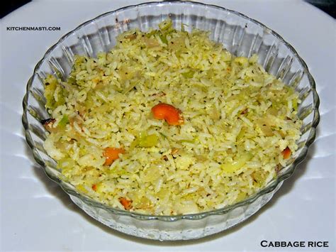 Vegetarian Recipes Cabbage Rice Recipe
