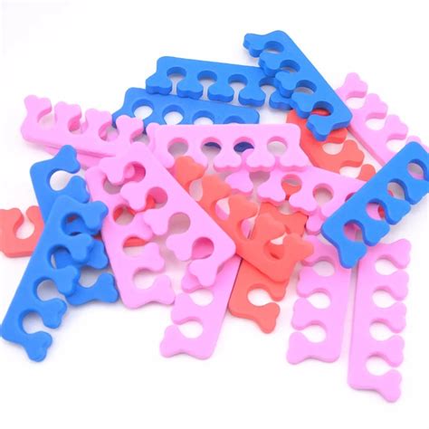 20pcspack Silicone Soft Form Toe Separator Finger Spacer For Manicure