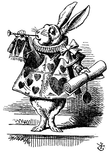 John Tenniel Lewis Carroll White Rabbit Alice In Wonderland Alice