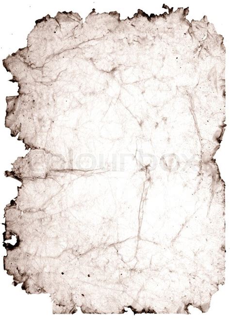 Old Stained Paper With Torn Edges Stock Photo Colourbox