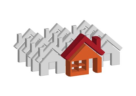House Icon And Real Estate Building Abstract Design 645896 Vector Art