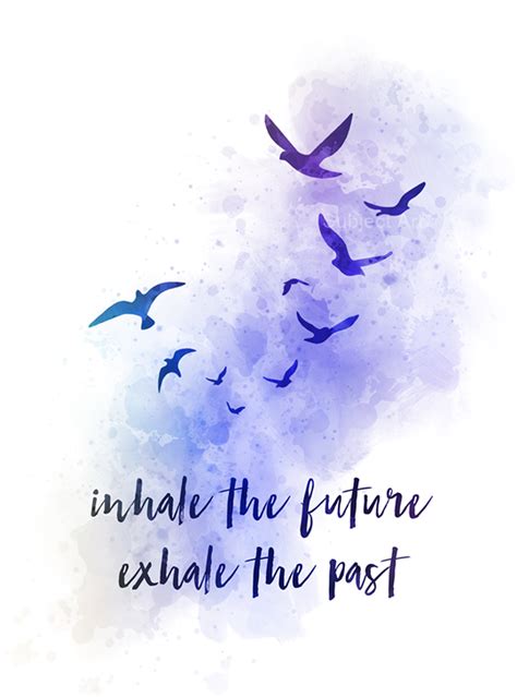 Check out our great posters, wall decals, photo prints, & wood wall art. Inhale the Future Exhale the Past ART PRINT Quote, Yoga ...