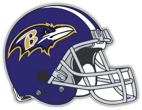 Baltimore Ravens Blue Helmet Nfl Sport Car Bumper Sticker Decal Sizes