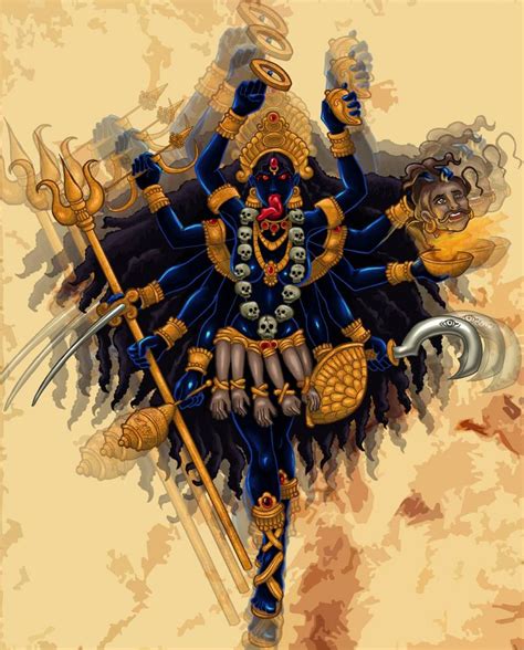 Kali Goddess By Akhwar On Deviantart Kali Goddess Indian Goddess