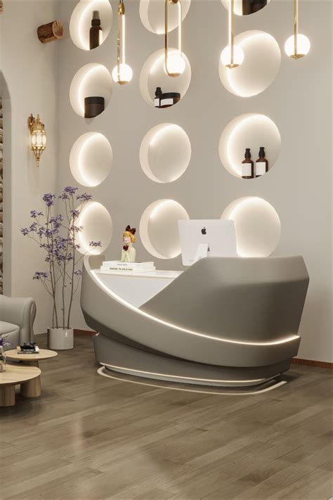 Elegance Meets Functionality: Reception Desk Inspired by Evening Gown
