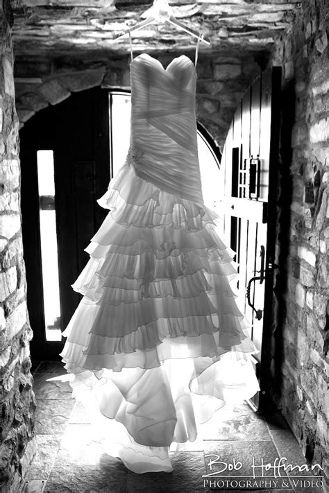 Beautifully Backlit Wedding Dress Photo Brings Out The Ruffles And