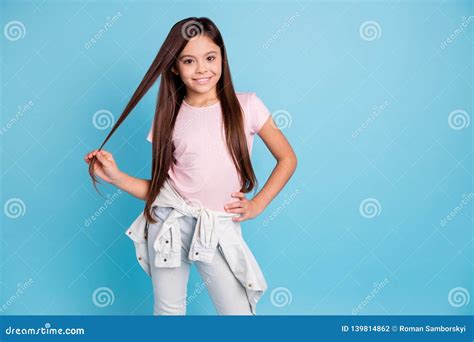 Portrait Of Her She Nice Cute Lovely Trendy Pretty Attractive Cheerful