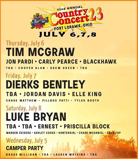 42nd Annual Country Concert 23′ Fort Loramie Ohio 1005 Wkxa