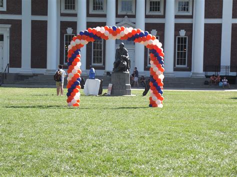 Diy balloon column standsare you ready for your 4th of july party, or bbq? The UVA Arch | Balloon decorations, 4th of july wreath, Balloons