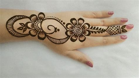 Easy Simple Arabic Mehndi Designs For Hands Image